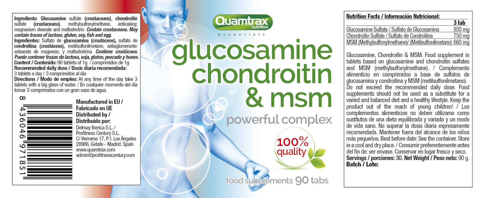 02 Glucosamine Condroitin MSM 90 tabs 180 x 70