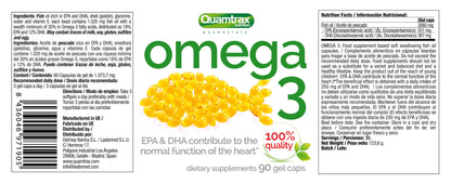 Quamtrax Omega 3 - 90 caps