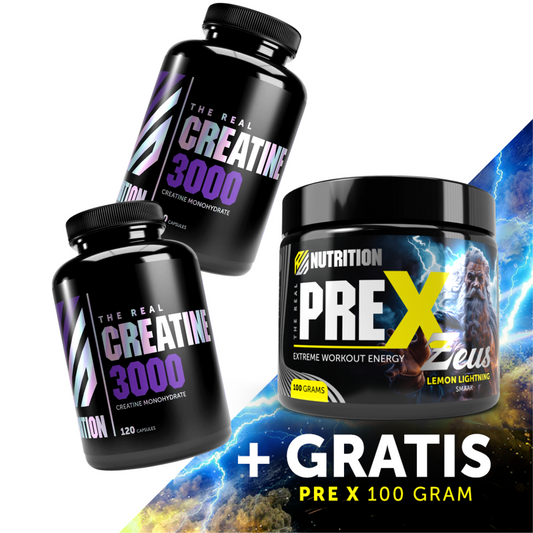 2X Creatine 3000 caps Deal + GRATIS PRE X