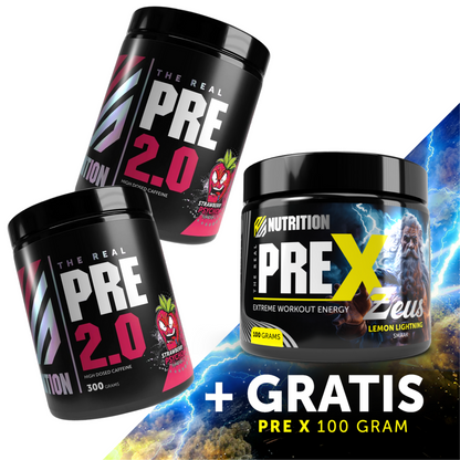 2 x the Real Pre + Gratis 100 gram PRE X!