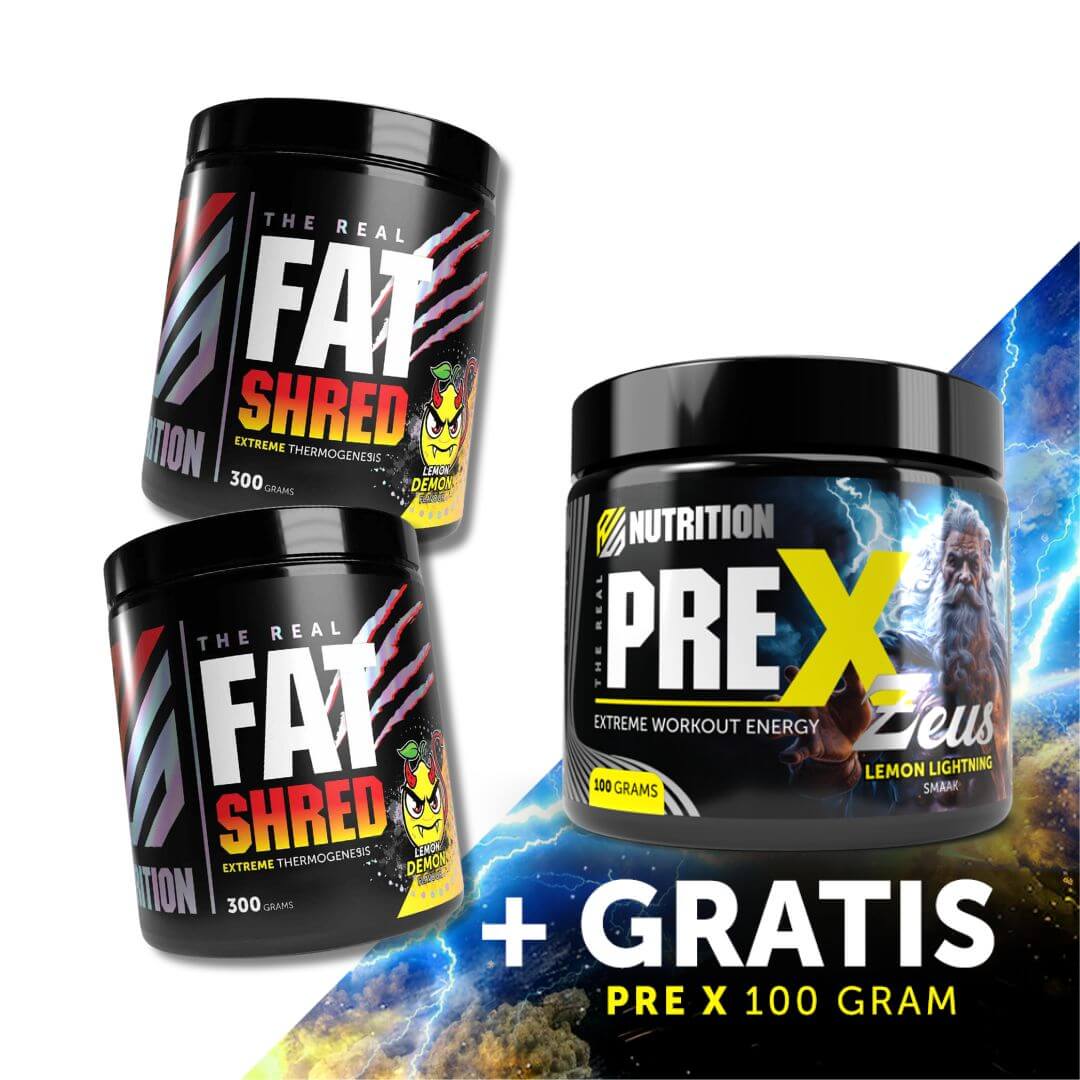 2 x RS Fat Shred + Gratis 100 gram PRE X!