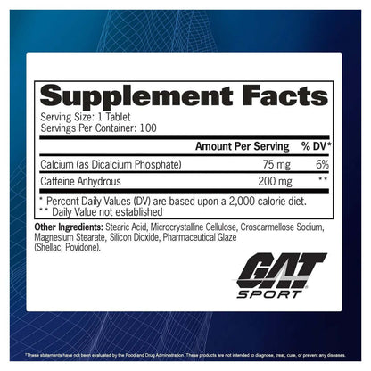 gat sport cafeïne tablets panel